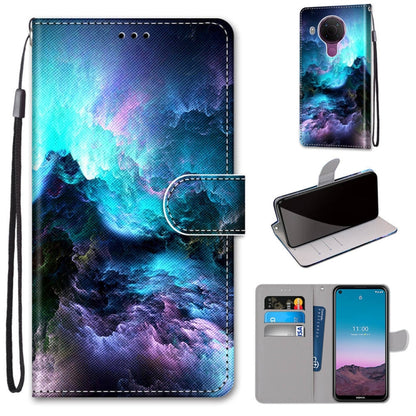 Coloured Drawing Cross Texture Horizontal Flip PU Leather Case with Holder & Card Slots & Wallet & Lanyard, For OPPO Realme C15 / C12 / C25 / 7i (Global) / Narzo 20 / 30A, For Nokia 5.4, For Nokia 1.4                                                    ...