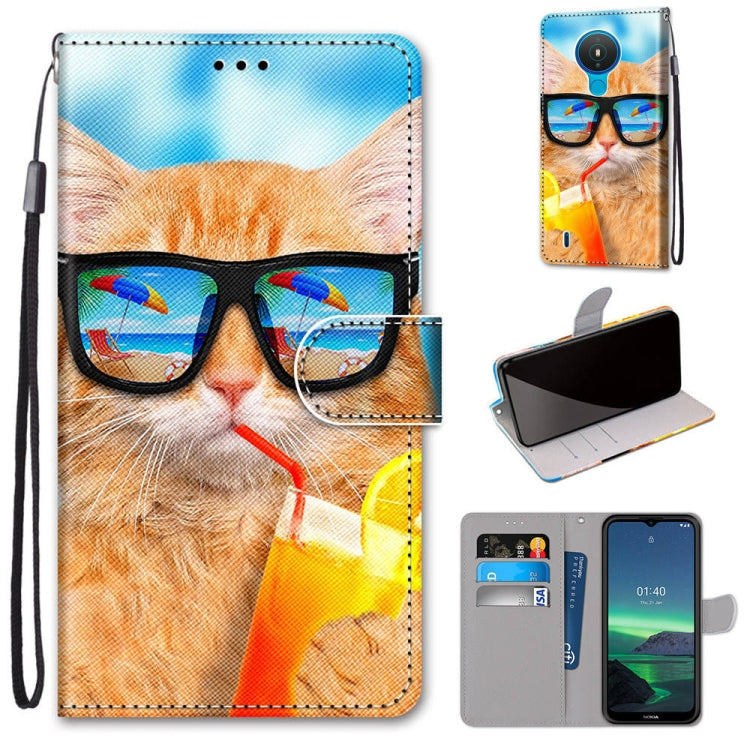 Coloured Drawing Cross Texture Horizontal Flip PU Leather Case with Holder & Card Slots & Wallet & Lanyard, For OPPO Realme C15 / C12 / C25 / 7i (Global) / Narzo 20 / 30A, For Nokia 5.4, For Nokia 1.4                                                    ...