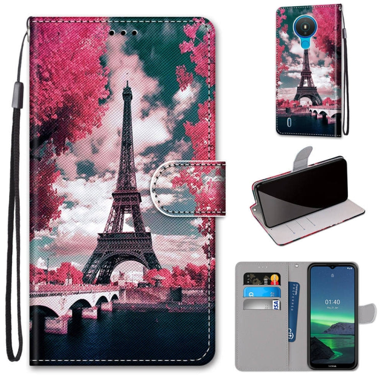 Coloured Drawing Cross Texture Horizontal Flip PU Leather Case with Holder & Card Slots & Wallet & Lanyard, For OPPO Realme C15 / C12 / C25 / 7i (Global) / Narzo 20 / 30A, For Nokia 5.4, For Nokia 1.4                                                    ...