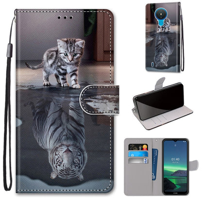 Coloured Drawing Cross Texture Horizontal Flip PU Leather Case with Holder & Card Slots & Wallet & Lanyard, For OPPO Realme C15 / C12 / C25 / 7i (Global) / Narzo 20 / 30A, For Nokia 5.4, For Nokia 1.4                                                    ...