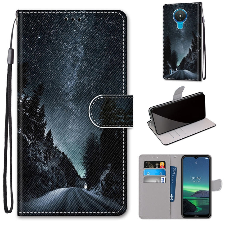Coloured Drawing Cross Texture Horizontal Flip PU Leather Case with Holder & Card Slots & Wallet & Lanyard, For OPPO Realme C15 / C12 / C25 / 7i (Global) / Narzo 20 / 30A, For Nokia 5.4, For Nokia 1.4                                                    ...