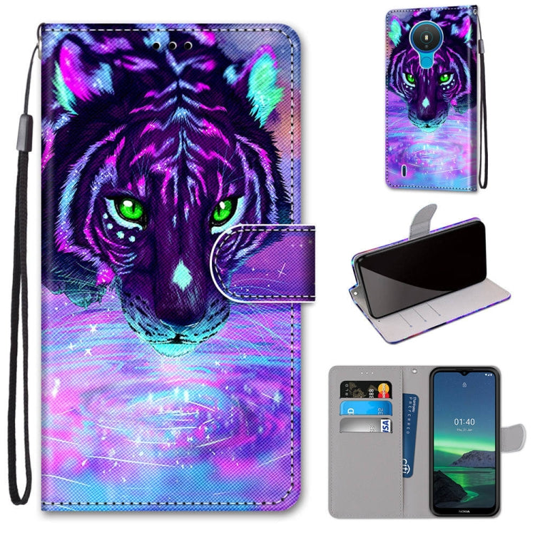 Coloured Drawing Cross Texture Horizontal Flip PU Leather Case with Holder & Card Slots & Wallet & Lanyard, For OPPO Realme C15 / C12 / C25 / 7i (Global) / Narzo 20 / 30A, For Nokia 5.4, For Nokia 1.4                                                    ...