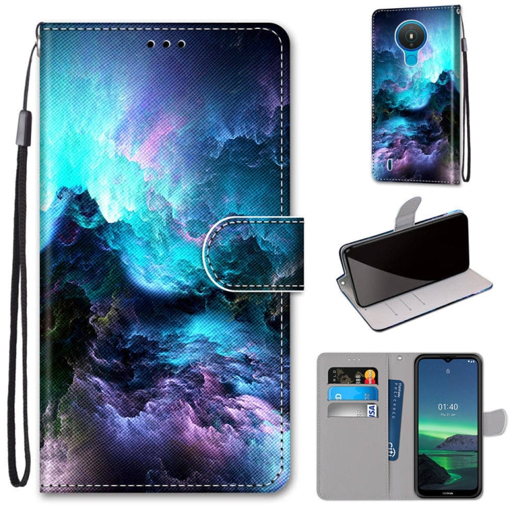 Coloured Drawing Cross Texture Horizontal Flip PU Leather Case with Holder & Card Slots & Wallet & Lanyard, For OPPO Realme C15 / C12 / C25 / 7i (Global) / Narzo 20 / 30A, For Nokia 5.4, For Nokia 1.4                                                    ...