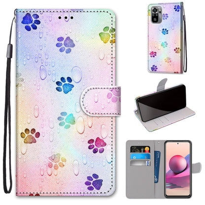 Coloured Drawing Cross Texture Horizontal Flip PU Leather Case with Holder & Card Slots & Wallet & Lanyard, For Xiaomi Redmi Note 10 4G / Note 10s, For Xiaomi Redmi Note 10 5G, For Xiaomi Redmi Note 10 Pro Max / Note 10 Pro                             ...