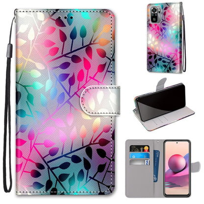 Coloured Drawing Cross Texture Horizontal Flip PU Leather Case with Holder & Card Slots & Wallet & Lanyard, For Xiaomi Redmi Note 10 4G / Note 10s, For Xiaomi Redmi Note 10 5G, For Xiaomi Redmi Note 10 Pro Max / Note 10 Pro                             ...