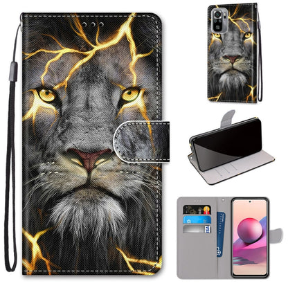 Coloured Drawing Cross Texture Horizontal Flip PU Leather Case with Holder & Card Slots & Wallet & Lanyard, For Xiaomi Redmi Note 10 4G / Note 10s, For Xiaomi Redmi Note 10 5G, For Xiaomi Redmi Note 10 Pro Max / Note 10 Pro                             ...