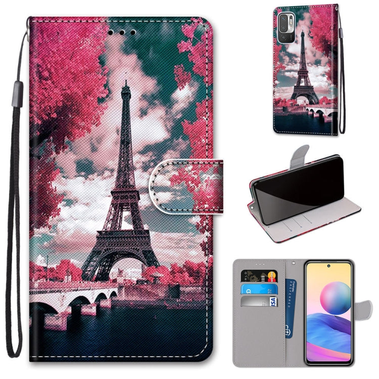 Coloured Drawing Cross Texture Horizontal Flip PU Leather Case with Holder & Card Slots & Wallet & Lanyard, For Xiaomi Redmi Note 10 4G / Note 10s, For Xiaomi Redmi Note 10 5G, For Xiaomi Redmi Note 10 Pro Max / Note 10 Pro                             ...