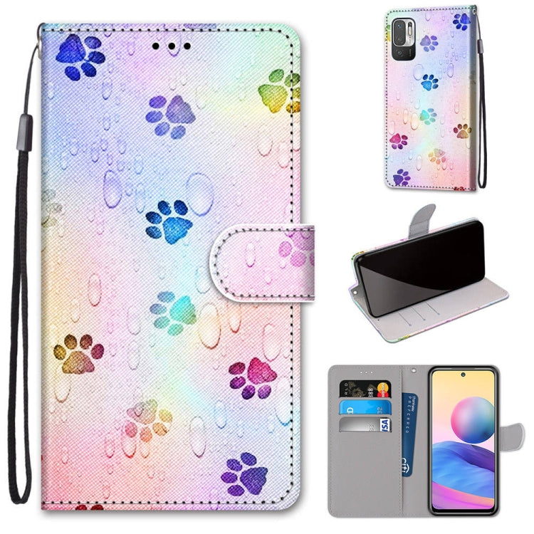 Coloured Drawing Cross Texture Horizontal Flip PU Leather Case with Holder & Card Slots & Wallet & Lanyard, For Xiaomi Redmi Note 10 4G / Note 10s, For Xiaomi Redmi Note 10 5G, For Xiaomi Redmi Note 10 Pro Max / Note 10 Pro                             ...