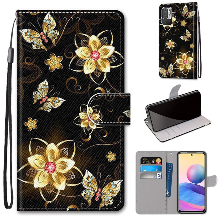 Coloured Drawing Cross Texture Horizontal Flip PU Leather Case with Holder & Card Slots & Wallet & Lanyard, For Xiaomi Redmi Note 10 4G / Note 10s, For Xiaomi Redmi Note 10 5G, For Xiaomi Redmi Note 10 Pro Max / Note 10 Pro                             ...