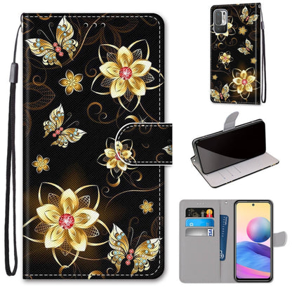 Coloured Drawing Cross Texture Horizontal Flip PU Leather Case with Holder & Card Slots & Wallet & Lanyard, For Xiaomi Redmi Note 10 4G / Note 10s, For Xiaomi Redmi Note 10 5G, For Xiaomi Redmi Note 10 Pro Max / Note 10 Pro                             ...
