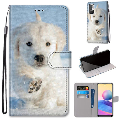 Coloured Drawing Cross Texture Horizontal Flip PU Leather Case with Holder & Card Slots & Wallet & Lanyard, For Xiaomi Redmi Note 10 4G / Note 10s, For Xiaomi Redmi Note 10 5G, For Xiaomi Redmi Note 10 Pro Max / Note 10 Pro                             ...