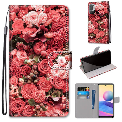 Coloured Drawing Cross Texture Horizontal Flip PU Leather Case with Holder & Card Slots & Wallet & Lanyard, For Xiaomi Redmi Note 10 4G / Note 10s, For Xiaomi Redmi Note 10 5G, For Xiaomi Redmi Note 10 Pro Max / Note 10 Pro                             ...