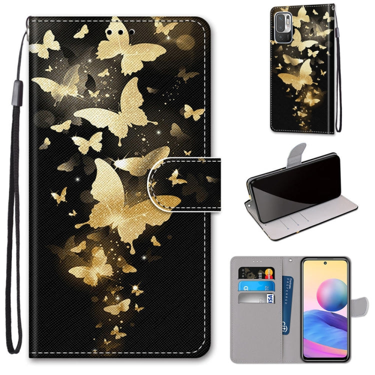 Coloured Drawing Cross Texture Horizontal Flip PU Leather Case with Holder & Card Slots & Wallet & Lanyard, For Xiaomi Redmi Note 10 4G / Note 10s, For Xiaomi Redmi Note 10 5G, For Xiaomi Redmi Note 10 Pro Max / Note 10 Pro                             ...