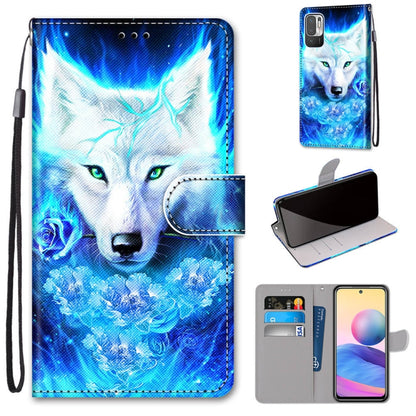 Coloured Drawing Cross Texture Horizontal Flip PU Leather Case with Holder & Card Slots & Wallet & Lanyard, For Xiaomi Redmi Note 10 4G / Note 10s, For Xiaomi Redmi Note 10 5G, For Xiaomi Redmi Note 10 Pro Max / Note 10 Pro                             ...
