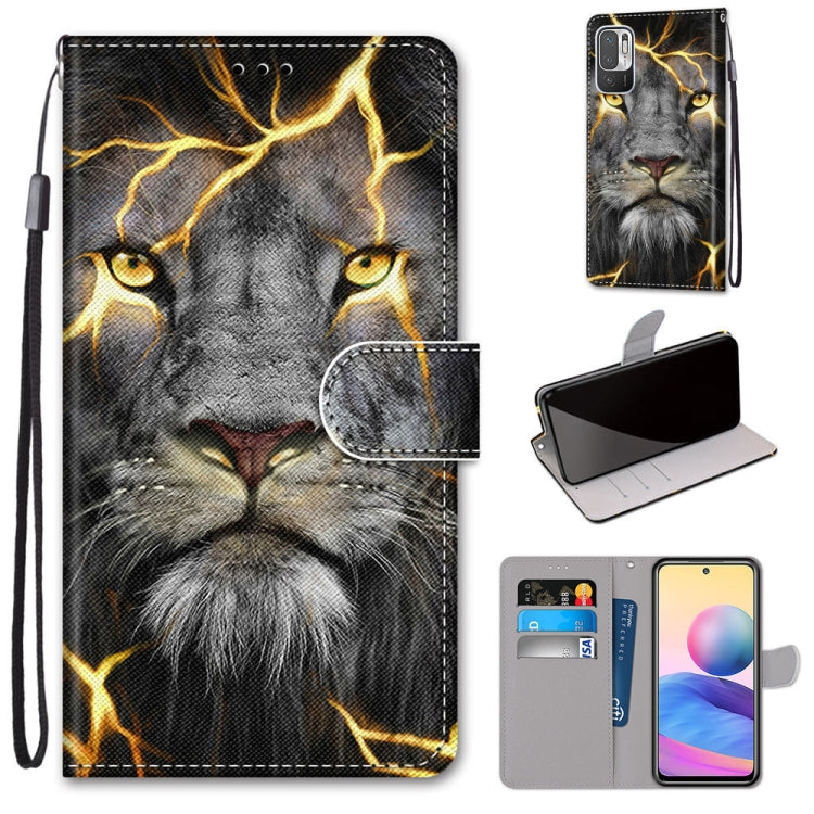 Coloured Drawing Cross Texture Horizontal Flip PU Leather Case with Holder & Card Slots & Wallet & Lanyard, For Xiaomi Redmi Note 10 4G / Note 10s, For Xiaomi Redmi Note 10 5G, For Xiaomi Redmi Note 10 Pro Max / Note 10 Pro                             ...
