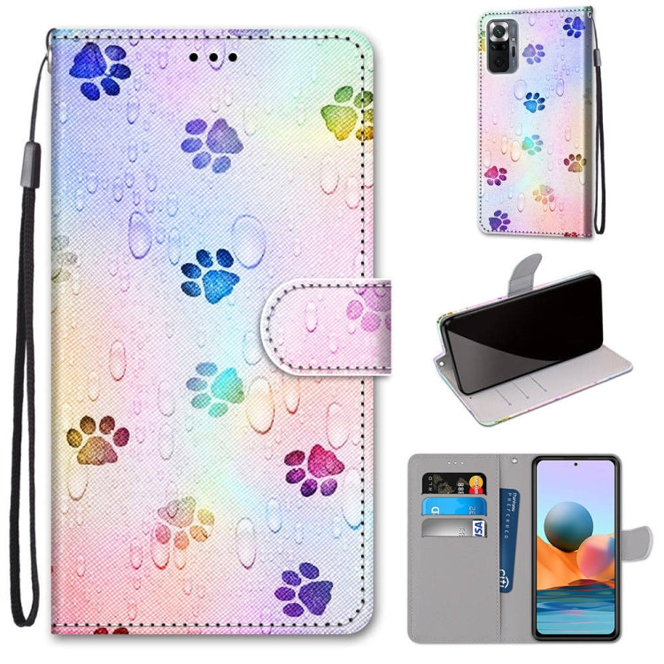 Coloured Drawing Cross Texture Horizontal Flip PU Leather Case with Holder & Card Slots & Wallet & Lanyard, For Xiaomi Redmi Note 10 4G / Note 10s, For Xiaomi Redmi Note 10 5G, For Xiaomi Redmi Note 10 Pro Max / Note 10 Pro                             ...