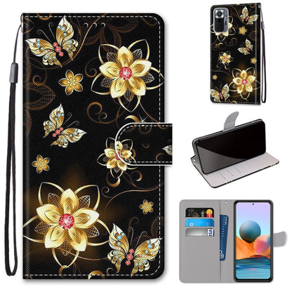 Coloured Drawing Cross Texture Horizontal Flip PU Leather Case with Holder & Card Slots & Wallet & Lanyard, For Xiaomi Redmi Note 10 4G / Note 10s, For Xiaomi Redmi Note 10 5G, For Xiaomi Redmi Note 10 Pro Max / Note 10 Pro                             ...