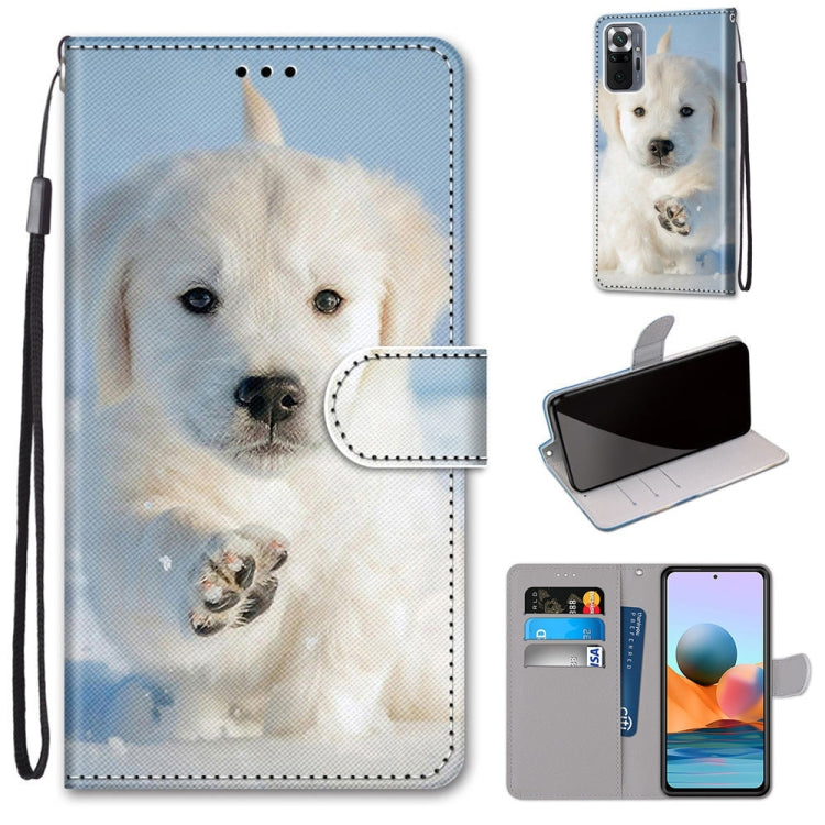 Coloured Drawing Cross Texture Horizontal Flip PU Leather Case with Holder & Card Slots & Wallet & Lanyard, For Xiaomi Redmi Note 10 4G / Note 10s, For Xiaomi Redmi Note 10 5G, For Xiaomi Redmi Note 10 Pro Max / Note 10 Pro                             ...