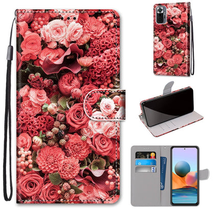 Coloured Drawing Cross Texture Horizontal Flip PU Leather Case with Holder & Card Slots & Wallet & Lanyard, For Xiaomi Redmi Note 10 4G / Note 10s, For Xiaomi Redmi Note 10 5G, For Xiaomi Redmi Note 10 Pro Max / Note 10 Pro                             ...