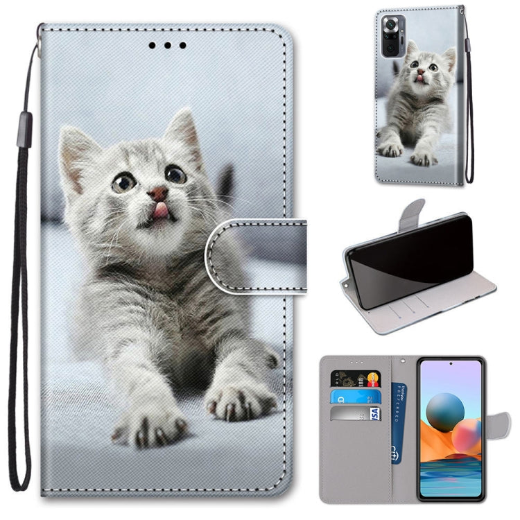 Coloured Drawing Cross Texture Horizontal Flip PU Leather Case with Holder & Card Slots & Wallet & Lanyard, For Xiaomi Redmi Note 10 4G / Note 10s, For Xiaomi Redmi Note 10 5G, For Xiaomi Redmi Note 10 Pro Max / Note 10 Pro                             ...