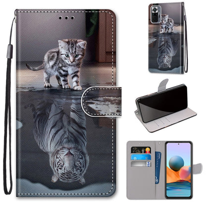 Coloured Drawing Cross Texture Horizontal Flip PU Leather Case with Holder & Card Slots & Wallet & Lanyard, For Xiaomi Redmi Note 10 4G / Note 10s, For Xiaomi Redmi Note 10 5G, For Xiaomi Redmi Note 10 Pro Max / Note 10 Pro                             ...