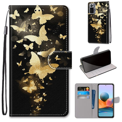 Coloured Drawing Cross Texture Horizontal Flip PU Leather Case with Holder & Card Slots & Wallet & Lanyard, For Xiaomi Redmi Note 10 4G / Note 10s, For Xiaomi Redmi Note 10 5G, For Xiaomi Redmi Note 10 Pro Max / Note 10 Pro                             ...