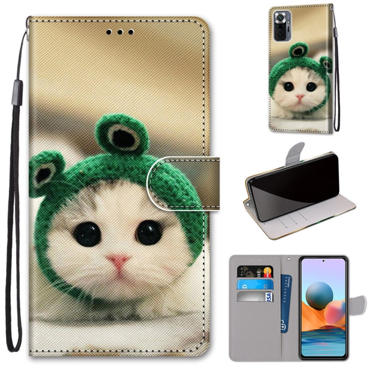 Coloured Drawing Cross Texture Horizontal Flip PU Leather Case with Holder & Card Slots & Wallet & Lanyard, For Xiaomi Redmi Note 10 4G / Note 10s, For Xiaomi Redmi Note 10 5G, For Xiaomi Redmi Note 10 Pro Max / Note 10 Pro                             ...