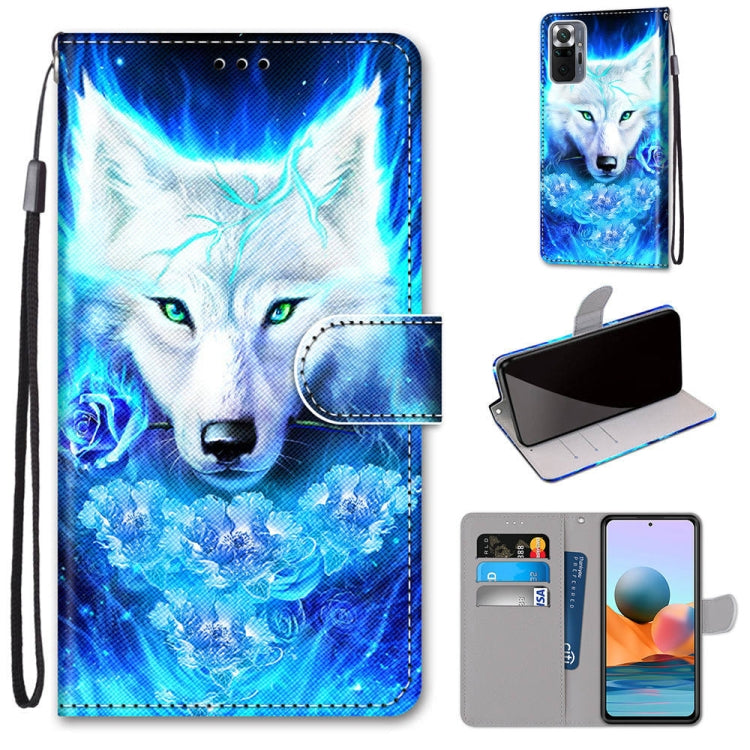 Coloured Drawing Cross Texture Horizontal Flip PU Leather Case with Holder & Card Slots & Wallet & Lanyard, For Xiaomi Redmi Note 10 4G / Note 10s, For Xiaomi Redmi Note 10 5G, For Xiaomi Redmi Note 10 Pro Max / Note 10 Pro                             ...