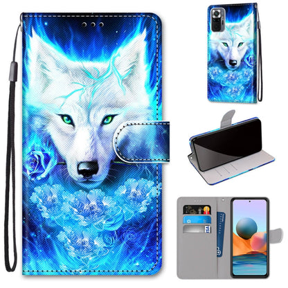Coloured Drawing Cross Texture Horizontal Flip PU Leather Case with Holder & Card Slots & Wallet & Lanyard, For Xiaomi Redmi Note 10 4G / Note 10s, For Xiaomi Redmi Note 10 5G, For Xiaomi Redmi Note 10 Pro Max / Note 10 Pro                             ...