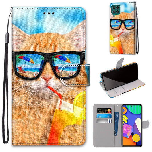 Coloured Drawing Cross Texture Horizontal Flip PU Leather Case with Holder & Card Slots & Wallet & Lanyard, For Samsung Galaxy F62 / M62, For Samsung Galaxy S21 FE, For Samsung Galaxy Xcover 5