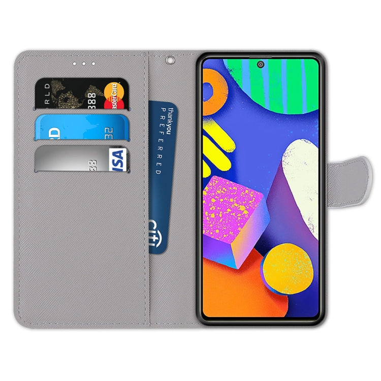 Coloured Drawing Cross Texture Horizontal Flip PU Leather Case with Holder & Card Slots & Wallet & Lanyard, For Samsung Galaxy F62 / M62, For Samsung Galaxy S21 FE, For Samsung Galaxy Xcover 5