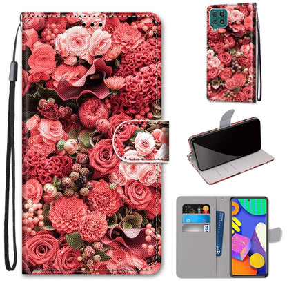 Coloured Drawing Cross Texture Horizontal Flip PU Leather Case with Holder & Card Slots & Wallet & Lanyard, For Samsung Galaxy F62 / M62, For Samsung Galaxy S21 FE, For Samsung Galaxy Xcover 5