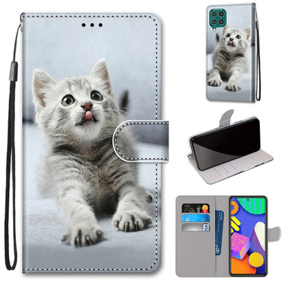 Coloured Drawing Cross Texture Horizontal Flip PU Leather Case with Holder & Card Slots & Wallet & Lanyard, For Samsung Galaxy F62 / M62, For Samsung Galaxy S21 FE, For Samsung Galaxy Xcover 5
