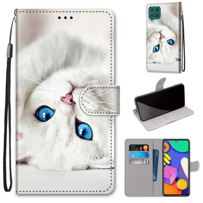 Coloured Drawing Cross Texture Horizontal Flip PU Leather Case with Holder & Card Slots & Wallet & Lanyard, For Samsung Galaxy F62 / M62, For Samsung Galaxy S21 FE, For Samsung Galaxy Xcover 5