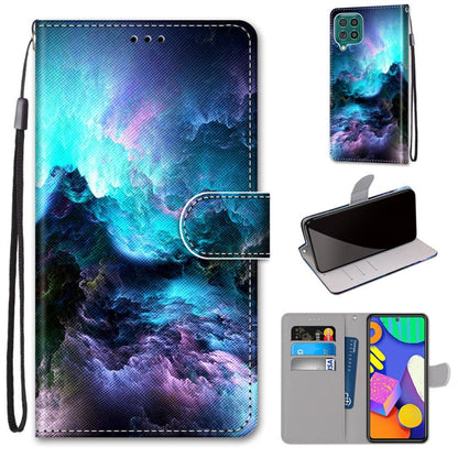 Coloured Drawing Cross Texture Horizontal Flip PU Leather Case with Holder & Card Slots & Wallet & Lanyard, For Samsung Galaxy F62 / M62, For Samsung Galaxy S21 FE, For Samsung Galaxy Xcover 5