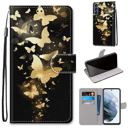 Coloured Drawing Cross Texture Horizontal Flip PU Leather Case with Holder & Card Slots & Wallet & Lanyard, For Samsung Galaxy F62 / M62, For Samsung Galaxy S21 FE, For Samsung Galaxy Xcover 5