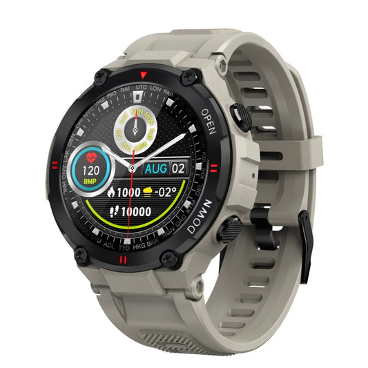Montre intelligente K22 avec écran IPS de 1,28 pouce, compatible avec le rappel de cycle menstruel / les appels Bluetooth / le suivi du sommeil