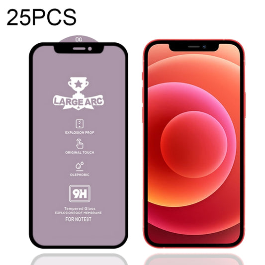 Film en verre trempé plein écran 9H HD grand arc haute alumine, 25 pièces, pour iPhone 12 mini (25 pièces), pour iPhone 12 / 12 Pro (25 pièces), pour iPhone 12 Pro Max (25 pièces)
