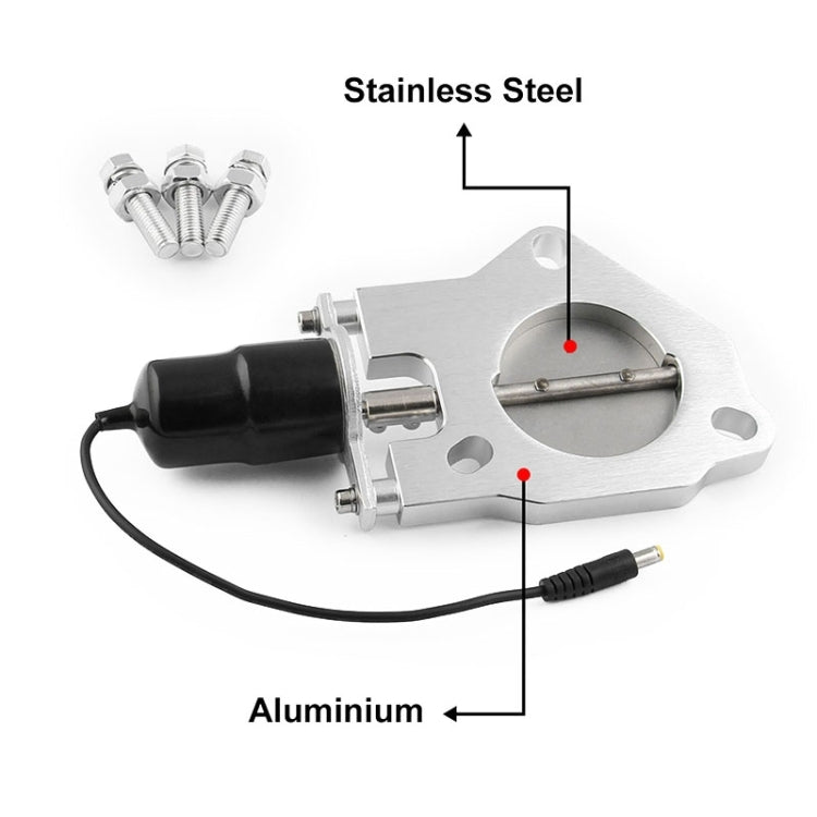 Universal Car Stainless Steel Racing Electric Exhaust Cutout Valves Control Motor, 2 inch, 2.25 inch, 3 inch