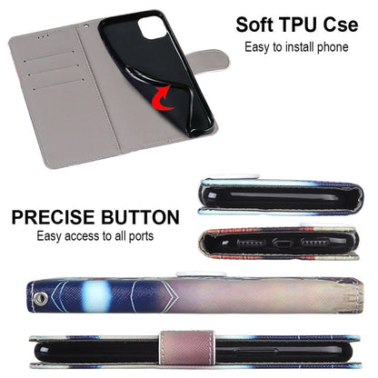 Coloured Drawing Cross Texture Horizontal Flip PU Leather Case with Holder & Card Slots & Wallet & Lanyard, For OPPO A9 (2020) / A5 (2020) / A11X / A11, For OPPO A15 / A15s, For OPPO A53 4G(2020) / A53s / A32 / A33 (2020)                               ...