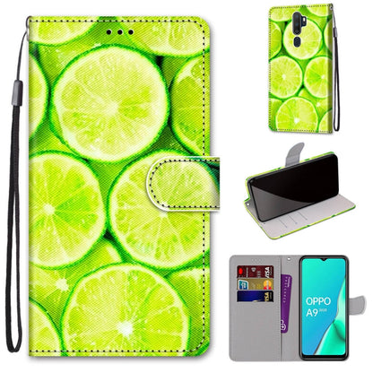 Coloured Drawing Cross Texture Horizontal Flip PU Leather Case with Holder & Card Slots & Wallet & Lanyard, For OPPO A9 (2020) / A5 (2020) / A11X / A11, For OPPO A15 / A15s, For OPPO A53 4G(2020) / A53s / A32 / A33 (2020)                               ...