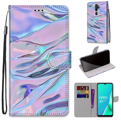 Coloured Drawing Cross Texture Horizontal Flip PU Leather Case with Holder & Card Slots & Wallet & Lanyard, For OPPO A9 (2020) / A5 (2020) / A11X / A11, For OPPO A15 / A15s, For OPPO A53 4G(2020) / A53s / A32 / A33 (2020)                               ...