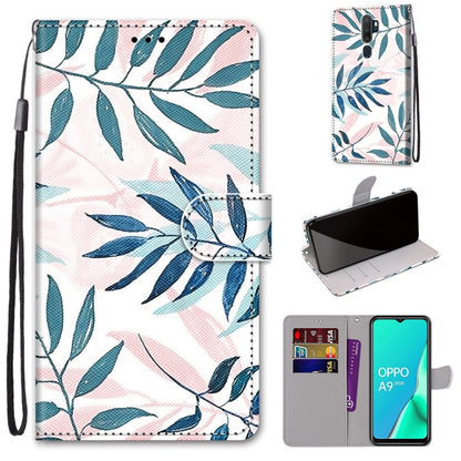Coloured Drawing Cross Texture Horizontal Flip PU Leather Case with Holder & Card Slots & Wallet & Lanyard, For OPPO A9 (2020) / A5 (2020) / A11X / A11, For OPPO A15 / A15s, For OPPO A53 4G(2020) / A53s / A32 / A33 (2020)                               ...