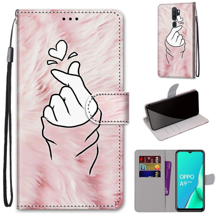 Coloured Drawing Cross Texture Horizontal Flip PU Leather Case with Holder & Card Slots & Wallet & Lanyard, For OPPO A9 (2020) / A5 (2020) / A11X / A11, For OPPO A15 / A15s, For OPPO A53 4G(2020) / A53s / A32 / A33 (2020)                               ...
