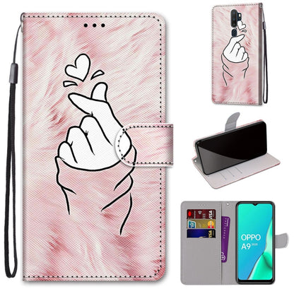 Coloured Drawing Cross Texture Horizontal Flip PU Leather Case with Holder & Card Slots & Wallet & Lanyard, For OPPO A9 (2020) / A5 (2020) / A11X / A11, For OPPO A15 / A15s, For OPPO A53 4G(2020) / A53s / A32 / A33 (2020)                               ...
