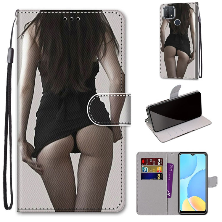 Coloured Drawing Cross Texture Horizontal Flip PU Leather Case with Holder & Card Slots & Wallet & Lanyard, For OPPO A9 (2020) / A5 (2020) / A11X / A11, For OPPO A15 / A15s, For OPPO A53 4G(2020) / A53s / A32 / A33 (2020)                               ...