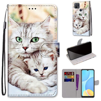 Coloured Drawing Cross Texture Horizontal Flip PU Leather Case with Holder & Card Slots & Wallet & Lanyard, For OPPO A9 (2020) / A5 (2020) / A11X / A11, For OPPO A15 / A15s, For OPPO A53 4G(2020) / A53s / A32 / A33 (2020)                               ...