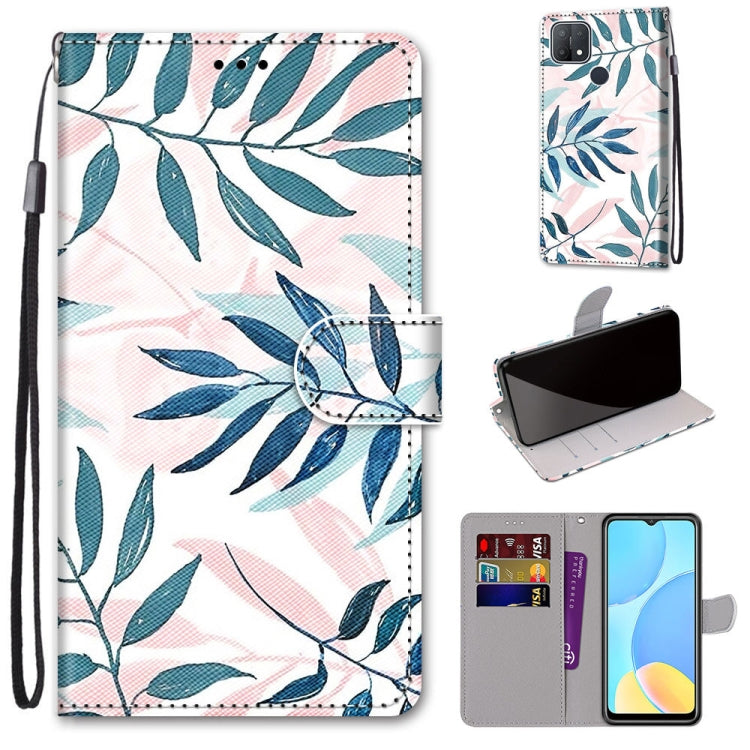 Coloured Drawing Cross Texture Horizontal Flip PU Leather Case with Holder & Card Slots & Wallet & Lanyard, For OPPO A9 (2020) / A5 (2020) / A11X / A11, For OPPO A15 / A15s, For OPPO A53 4G(2020) / A53s / A32 / A33 (2020)                               ...
