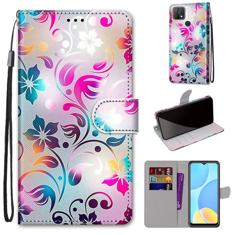 Coloured Drawing Cross Texture Horizontal Flip PU Leather Case with Holder & Card Slots & Wallet & Lanyard, For OPPO A9 (2020) / A5 (2020) / A11X / A11, For OPPO A15 / A15s, For OPPO A53 4G(2020) / A53s / A32 / A33 (2020)                               ...
