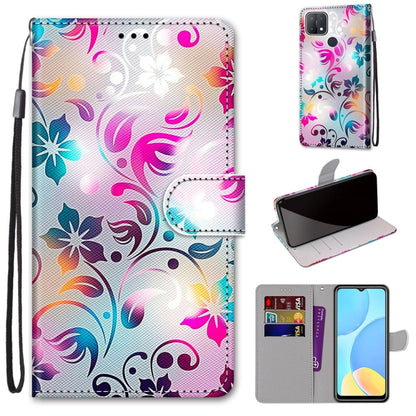 Coloured Drawing Cross Texture Horizontal Flip PU Leather Case with Holder & Card Slots & Wallet & Lanyard, For OPPO A9 (2020) / A5 (2020) / A11X / A11, For OPPO A15 / A15s, For OPPO A53 4G(2020) / A53s / A32 / A33 (2020)                               ...